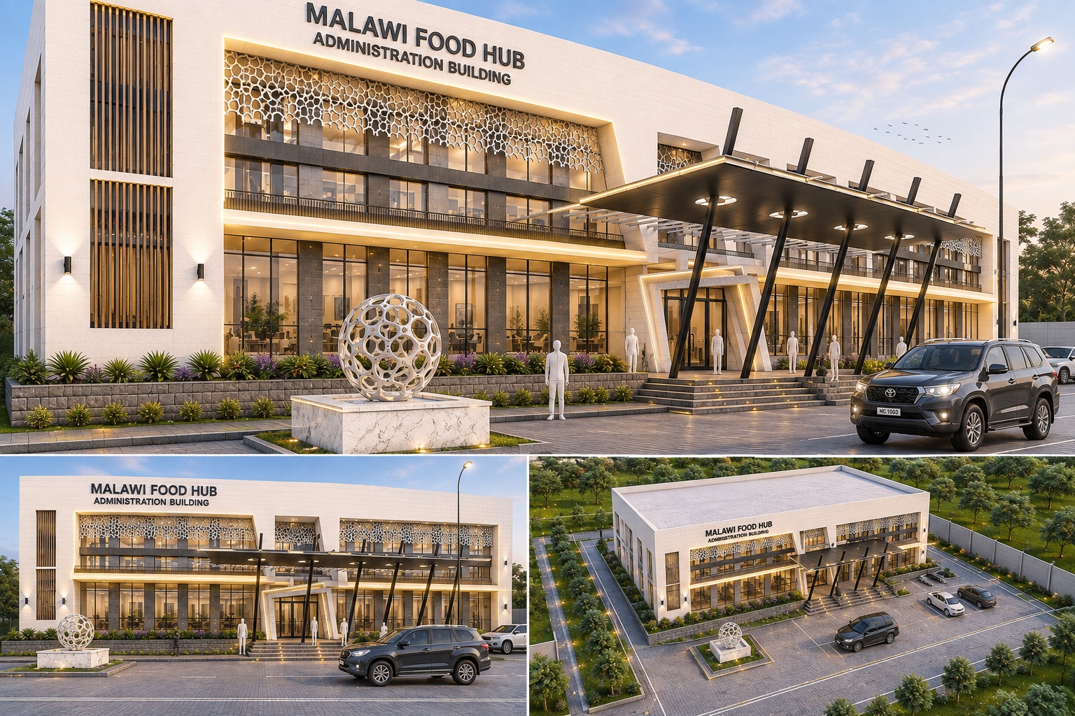 Administration Building Design - Lilongwe, Malawi